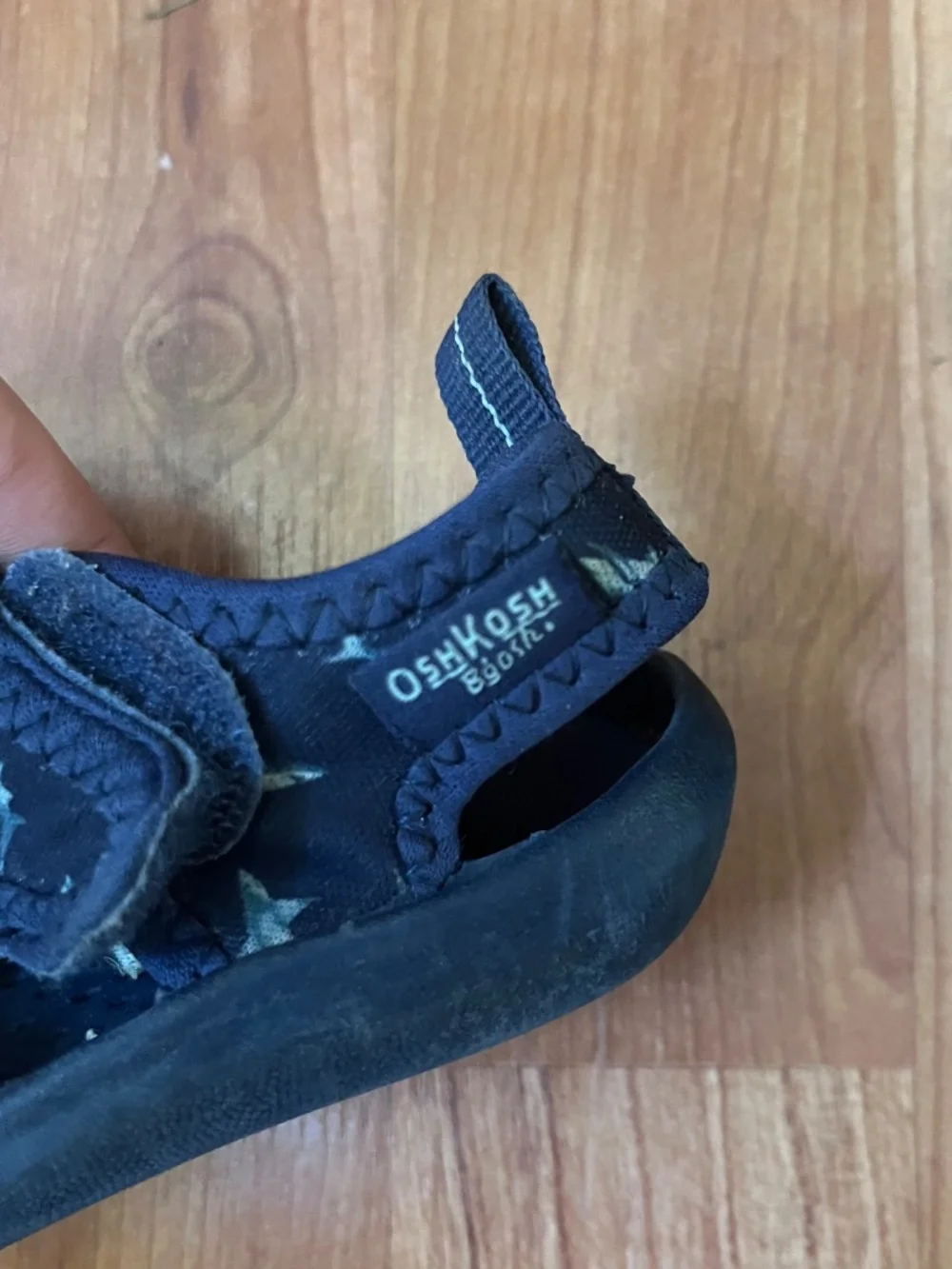 Toddler Size 5 Sandal Lot OshKosh Shark Water Shoes 2 Pairs